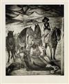 TINA MODOTTI (1896-1942) Suite of 4 photographs depicting Diego Riveras frescoes.